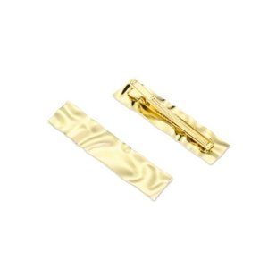 INC 2-Pc. Gold-Tone Rippled Hair Clip Set New